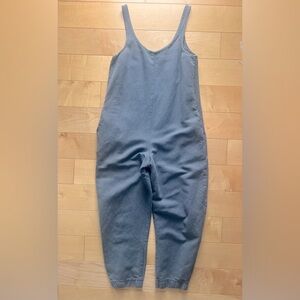 STALF cocoon jumpsuit / steel gray / heavyweight linen / size s